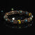 Brown Mix Stone Shamballa Bracelet - Premium Mens Bead Bracelet - Lukze