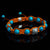Turquoise + Diamond Shamballa Bracelet - Premium Mens Bead Bracelet - Lukze