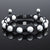 Howlite Shamballa Bracelet - Premium Mens Bead Bracelet - Lukze
