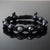 Black Diamanté - Shamballa Bracelet - Premium Mens Bead Bracelet - Lukze